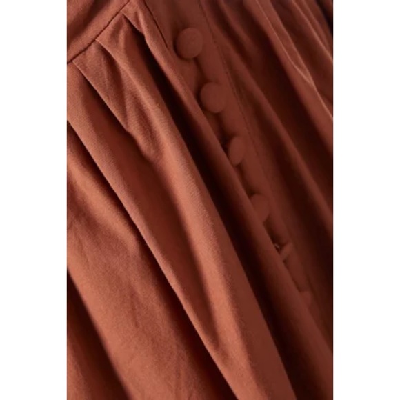 NWT Joslin Sakura Midi Earth Brown Dress in Organic Cotton - Picture 13 of 16